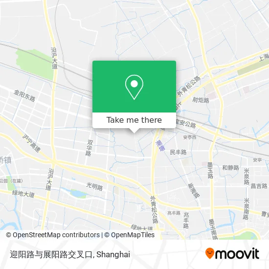 迎阳路与展阳路交叉口 map