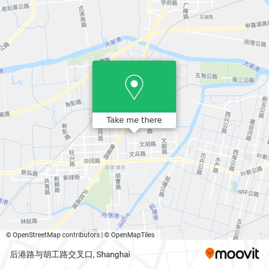 后港路与胡工路交叉口 map