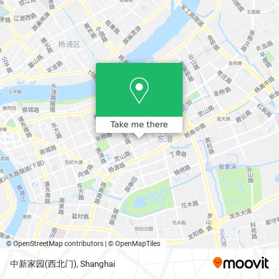 中新家园(西北门) map