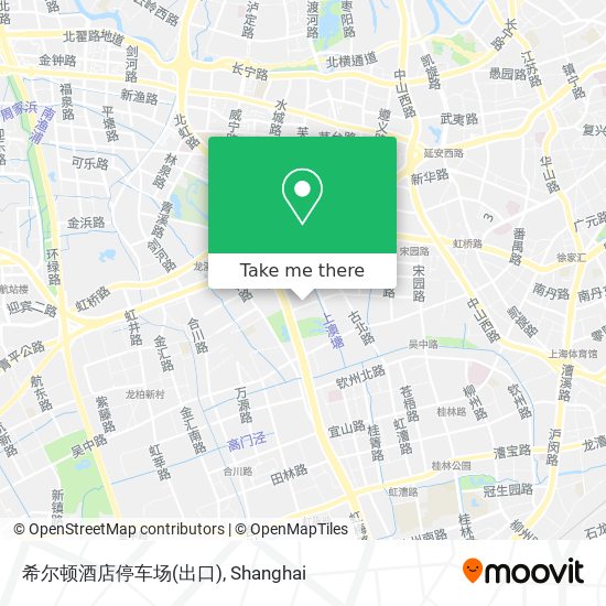 希尔顿酒店停车场(出口) map