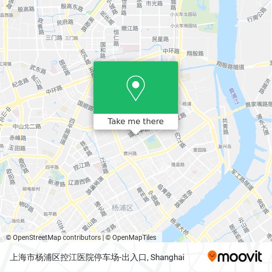 上海市杨浦区控江医院停车场-出入口 map