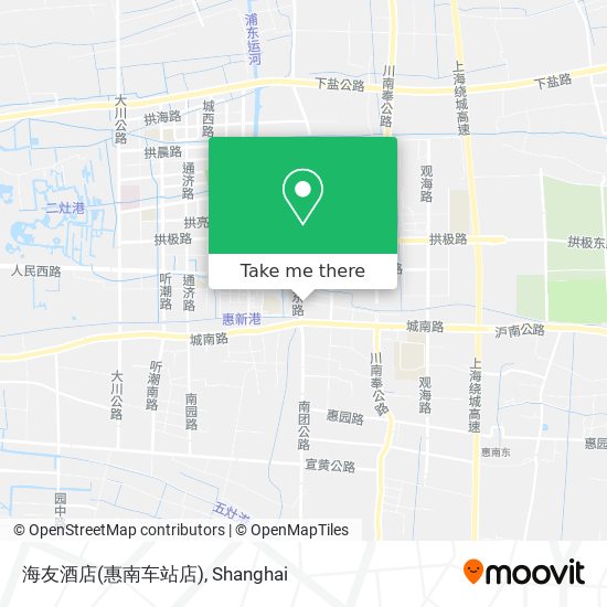 海友酒店(惠南车站店) map