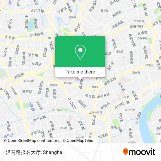 沿马路报名大厅 map