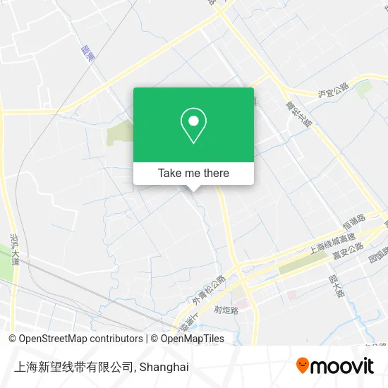 上海新望线带有限公司 map