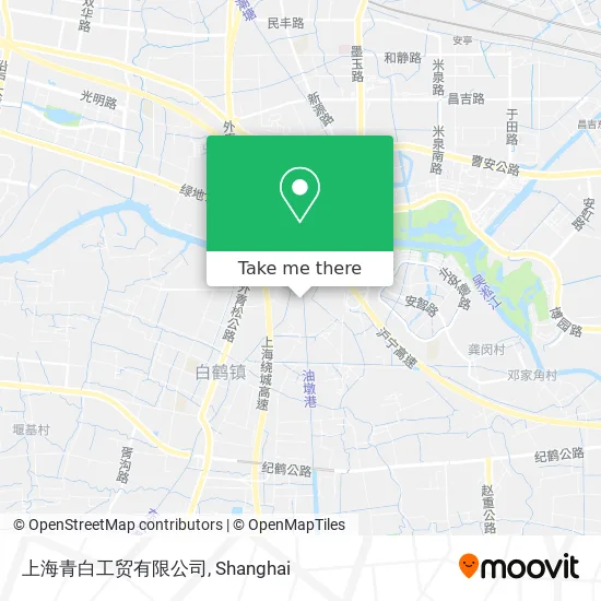 上海青白工贸有限公司 map