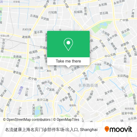 名流健康上海名宾门诊部停车场-出入口 map