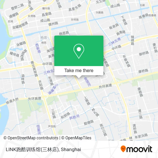 LINK跑酷训练馆(三林店) map