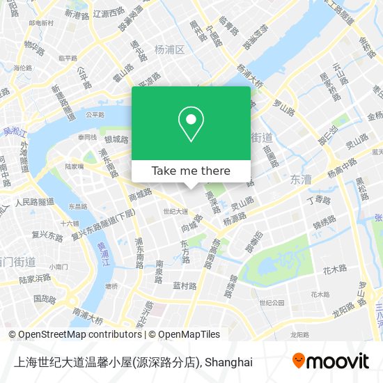 上海世纪大道温馨小屋(源深路分店) map