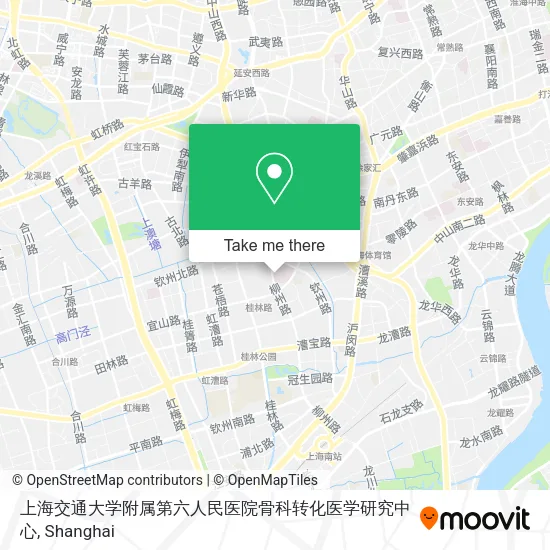 上海交通大学附属第六人民医院骨科转化医学研究中心 map