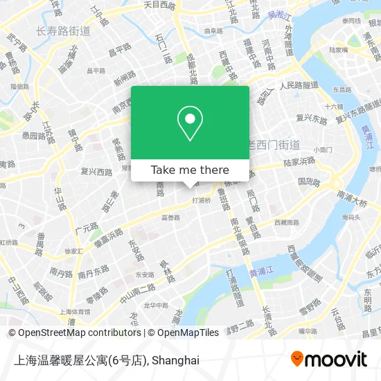上海温馨暖屋公寓(6号店) map