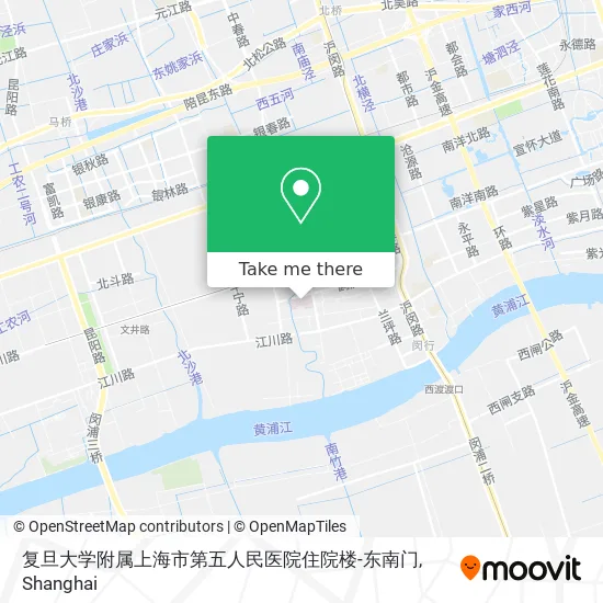 复旦大学附属上海市第五人民医院住院楼-东南门 map