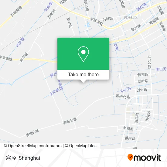寒泾 map
