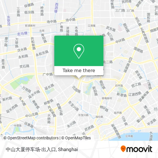 中山大厦停车场-出入口 map