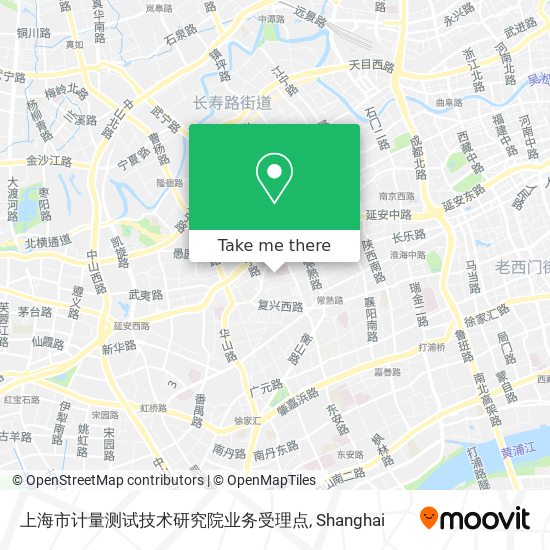 上海市计量测试技术研究院业务受理点 map