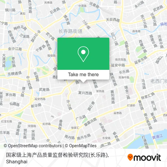 国家级上海产品质量监督检验研究院(长乐路) map