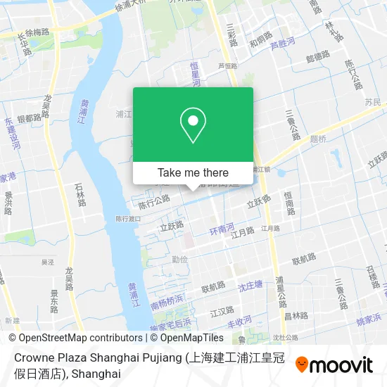 Crowne Plaza Shanghai Pujiang (上海建工浦江皇冠假日酒店) map