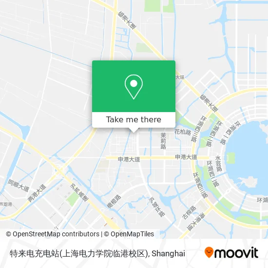 特来电充电站(上海电力学院临港校区) map