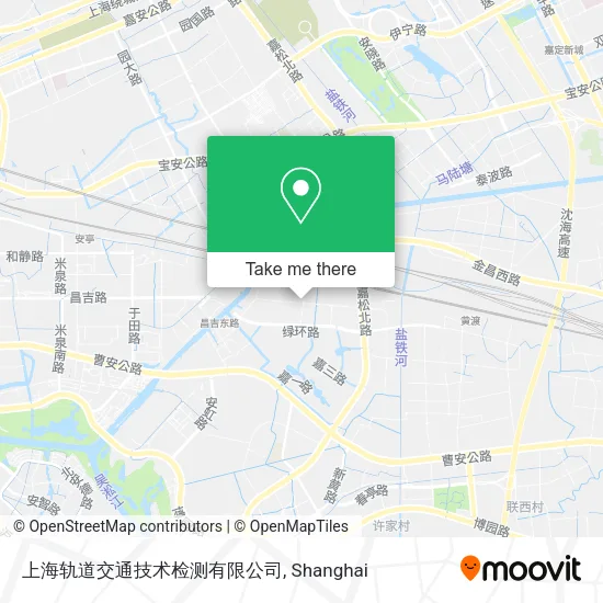 上海轨道交通技术检测有限公司 map