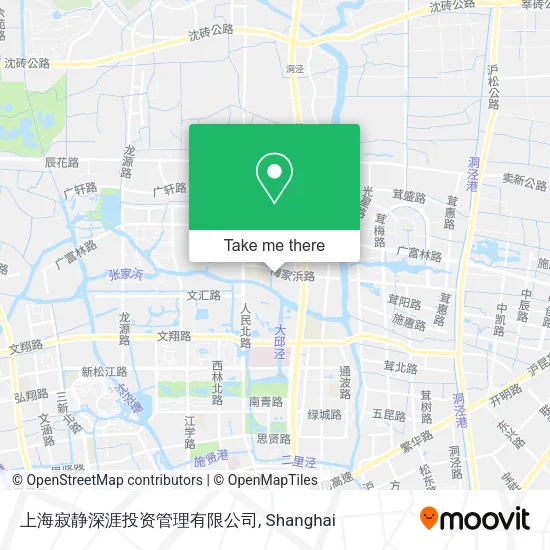 上海寂静深涯投资管理有限公司 map