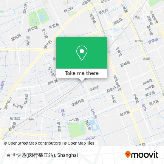 百世快递(闵行莘庄站) map