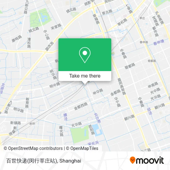 百世快递(闵行莘庄站) map