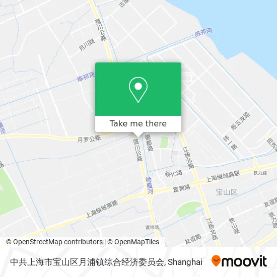 中共上海市宝山区月浦镇综合经济委员会 map