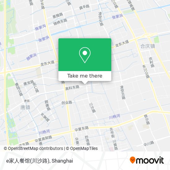 e家人餐馆(川沙路) map