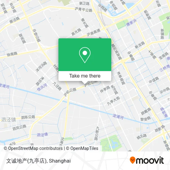 文诚地产(九亭店) map