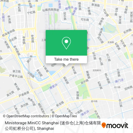 Ministorage MiniCC Shanghai (迷你仓(上海)仓储有限公司虹桥分公司) map