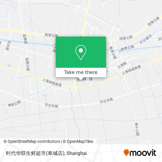 时代华联生鲜超市(奉城店) map