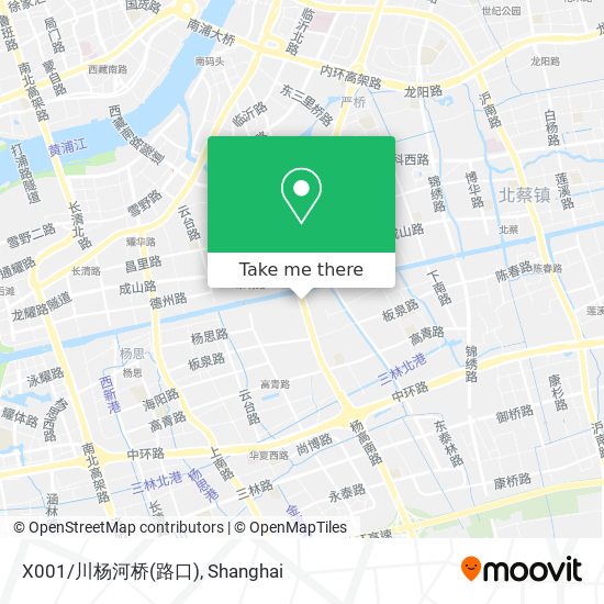 X001/川杨河桥(路口) map