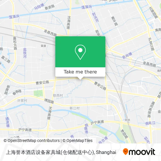 上海誉本酒店设备家具城(仓储配送中心) map