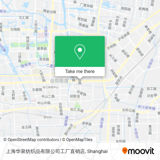 上海华泉纺织品有限公司工厂直销店 map