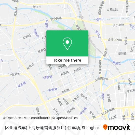 比亚迪汽车(上海乐迪销售服务店)-停车场 map