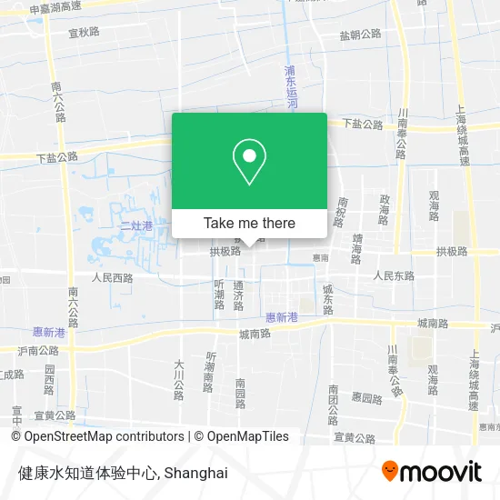 健康水知道体验中心 map