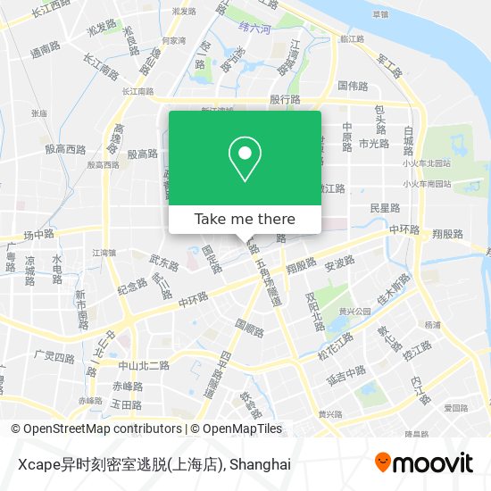 Xcape异时刻密室逃脱(上海店) map