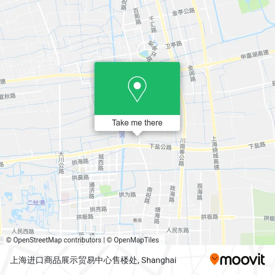 上海进口商品展示贸易中心售楼处 map
