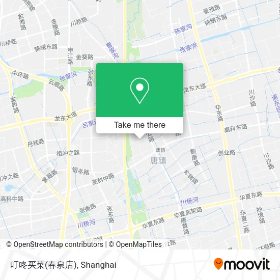 叮咚买菜(春泉店) map