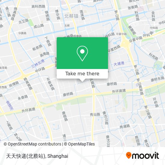 天天快递(北蔡站) map