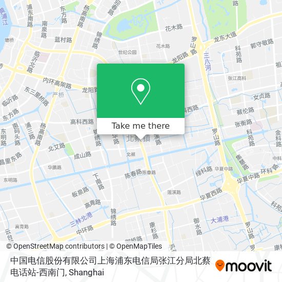 中国电信股份有限公司上海浦东电信局张江分局北蔡电话站-西南门 map