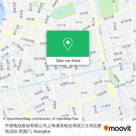 中国电信股份有限公司上海浦东电信局张江分局北蔡电话站-西南门 map