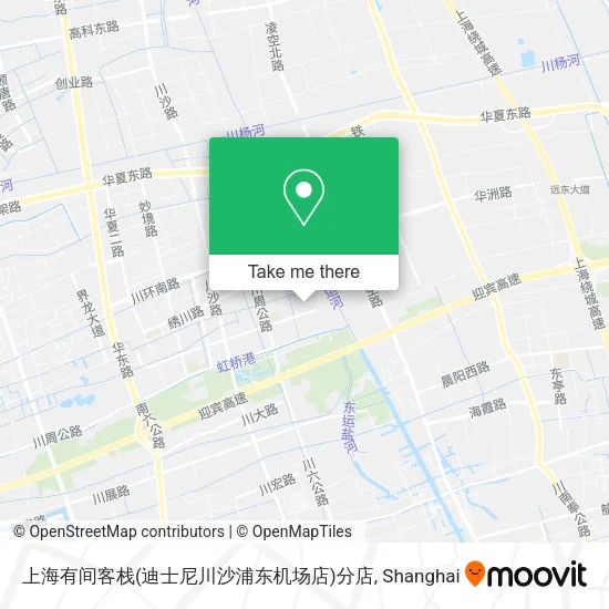 上海有间客栈(迪士尼川沙浦东机场店)分店 map