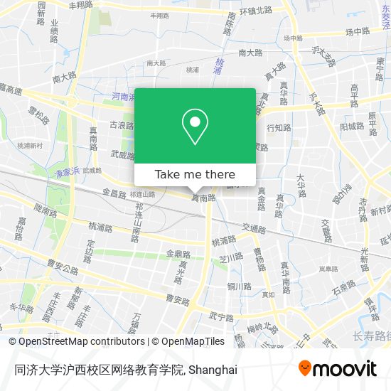 同济大学沪西校区网络教育学院 map