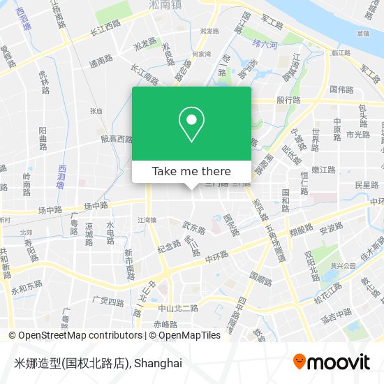 米娜造型(国权北路店) map