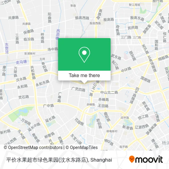 平价水果超市绿色果园(汶水东路店) map