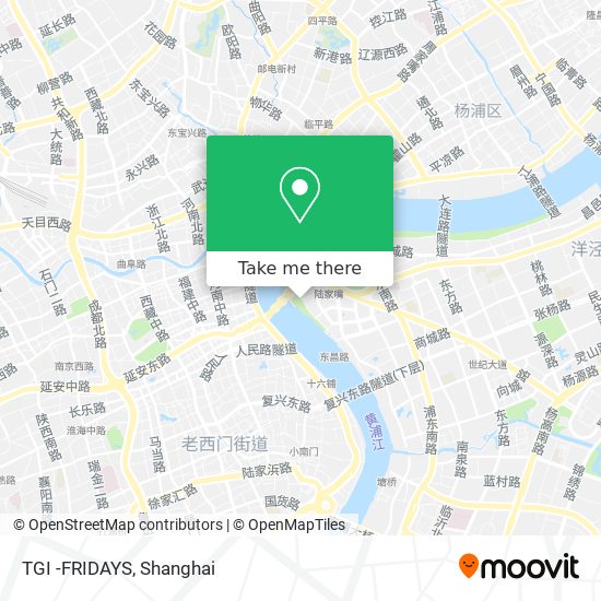 TGI -FRIDAYS map