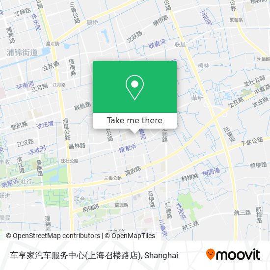 车享家汽车服务中心(上海召楼路店) map