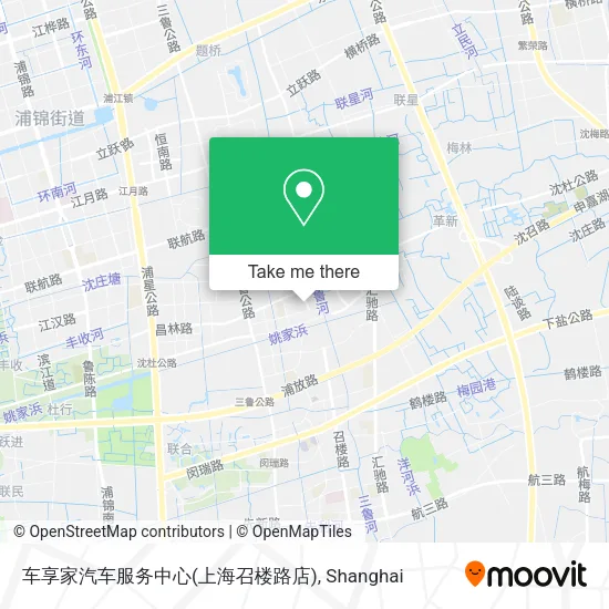 车享家汽车服务中心(上海召楼路店) map