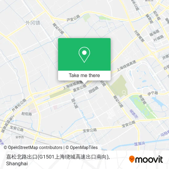 嘉松北路出口(G1501上海绕城高速出口南向) map