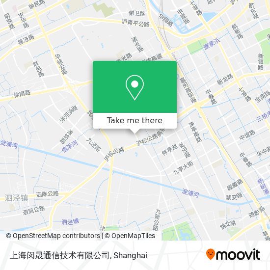 上海闵晟通信技术有限公司 map